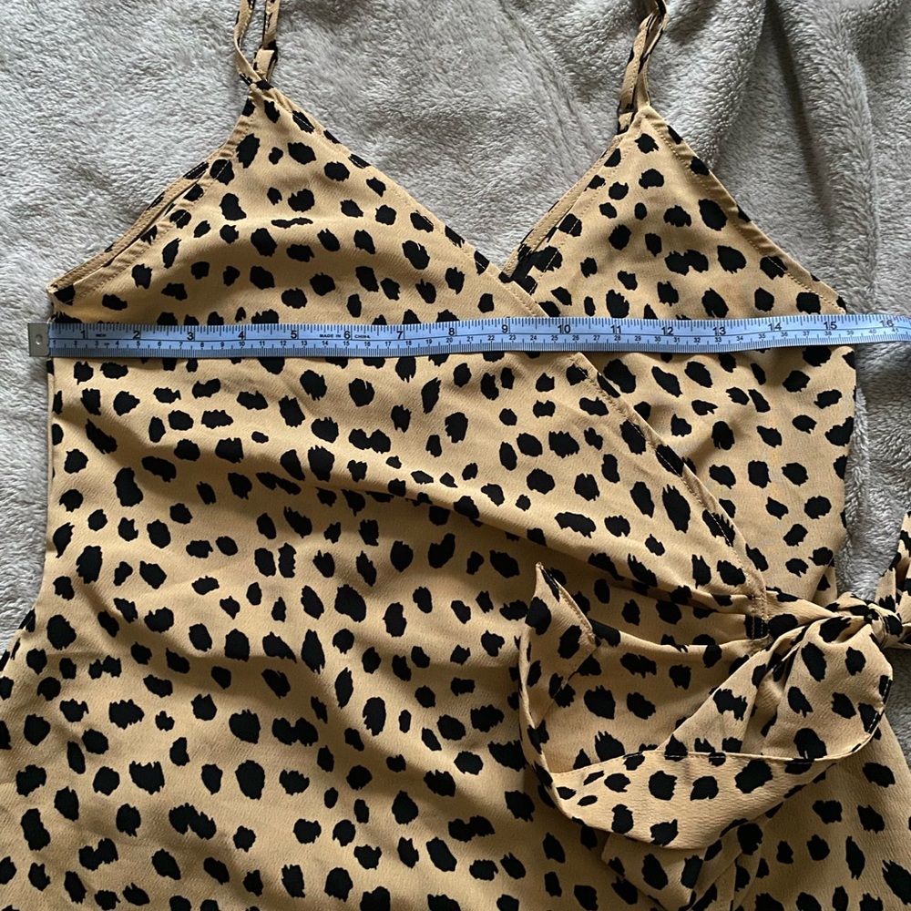 Forever 21 Black and Tan Animal Print romper - Picture 9 of 11